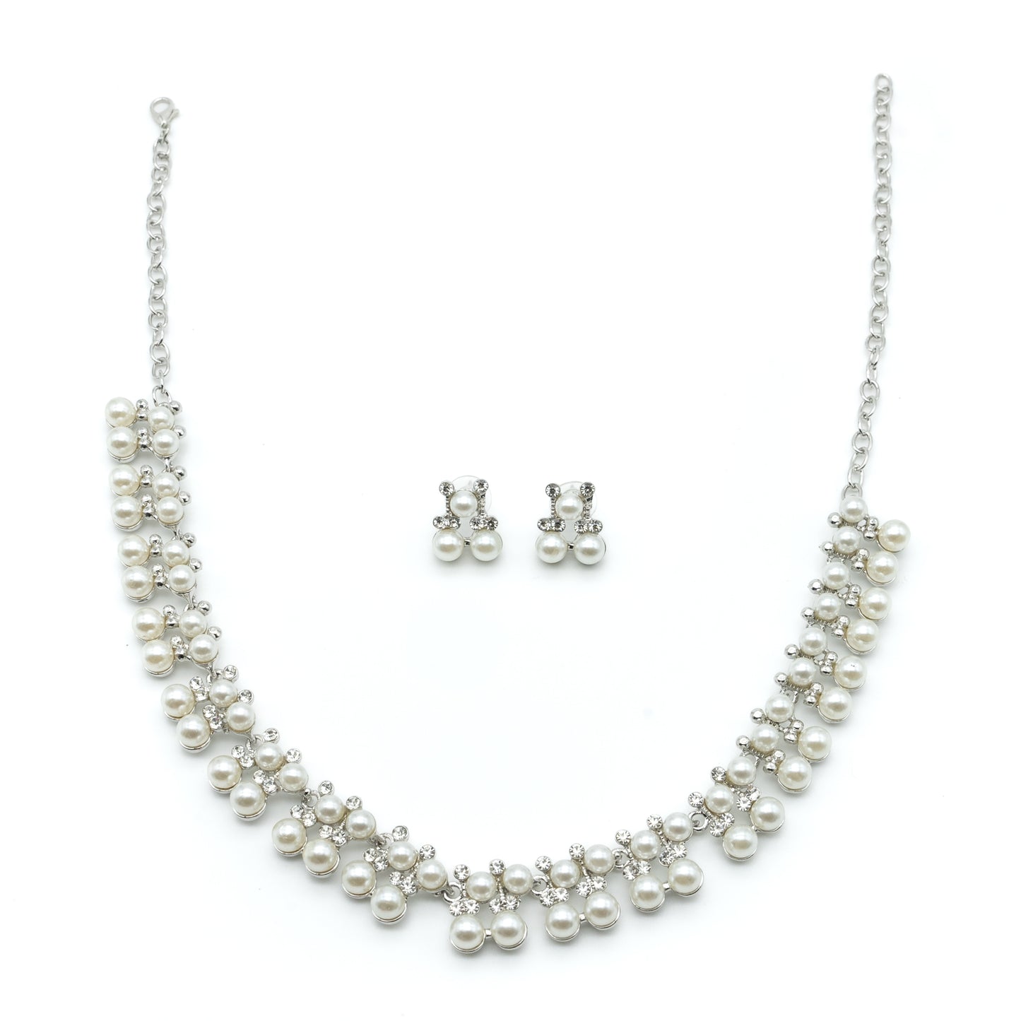 Pearl Necklace Set with Earings