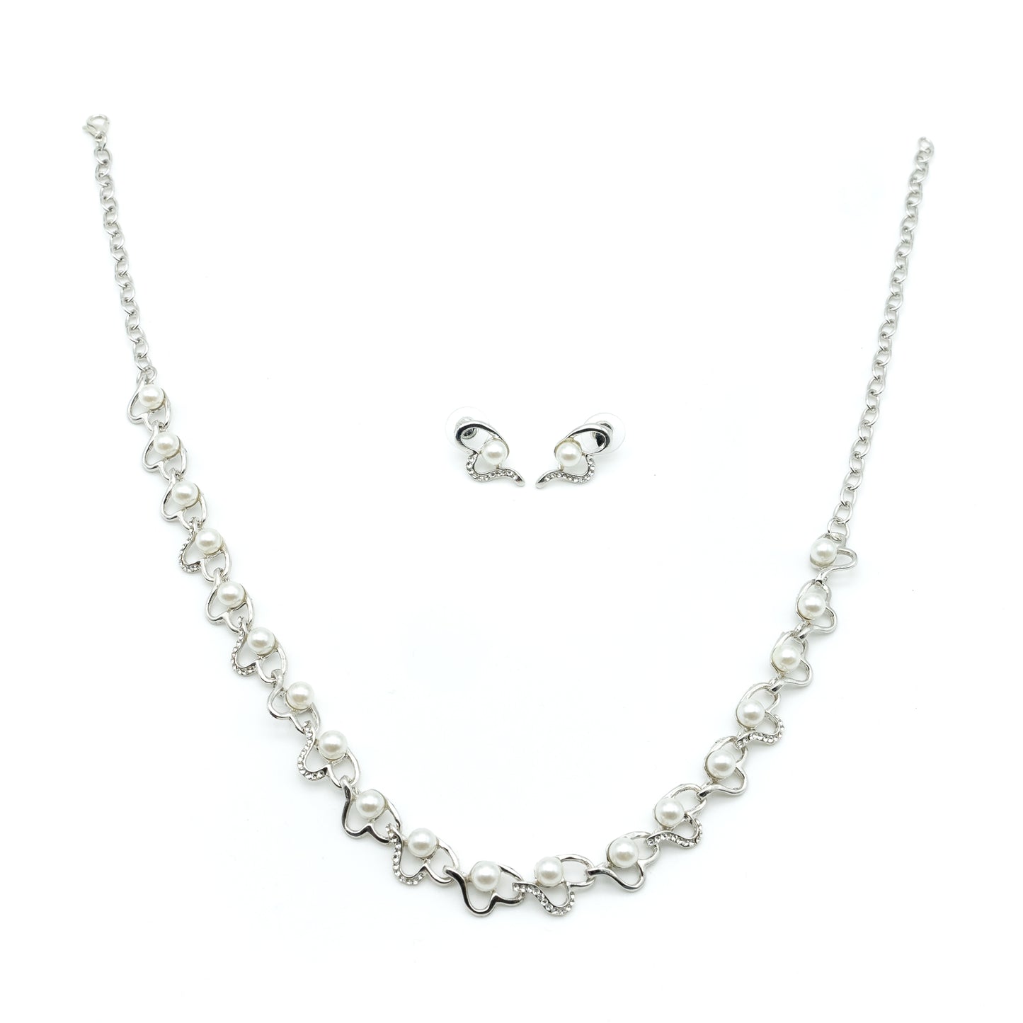 Pearl Necklace Set with Earings