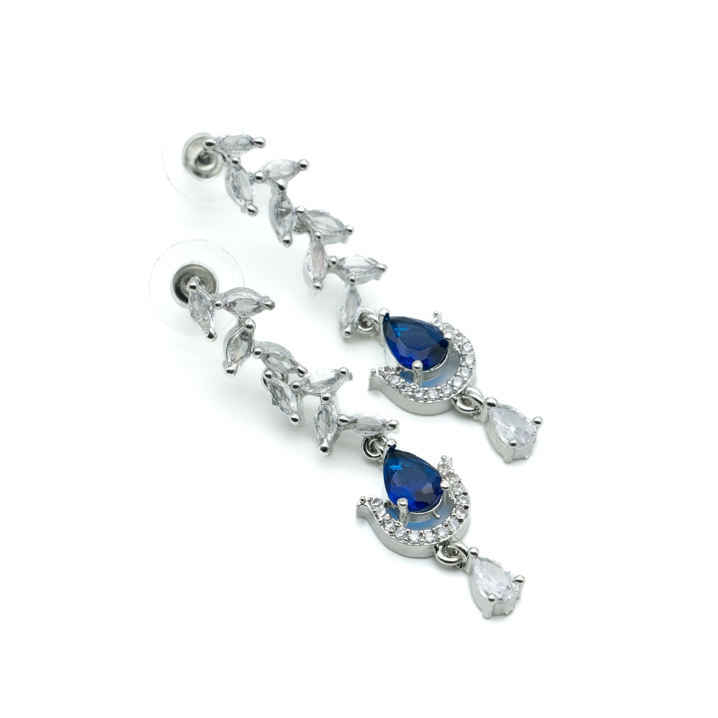 Sapphire Necklace Set with Earings