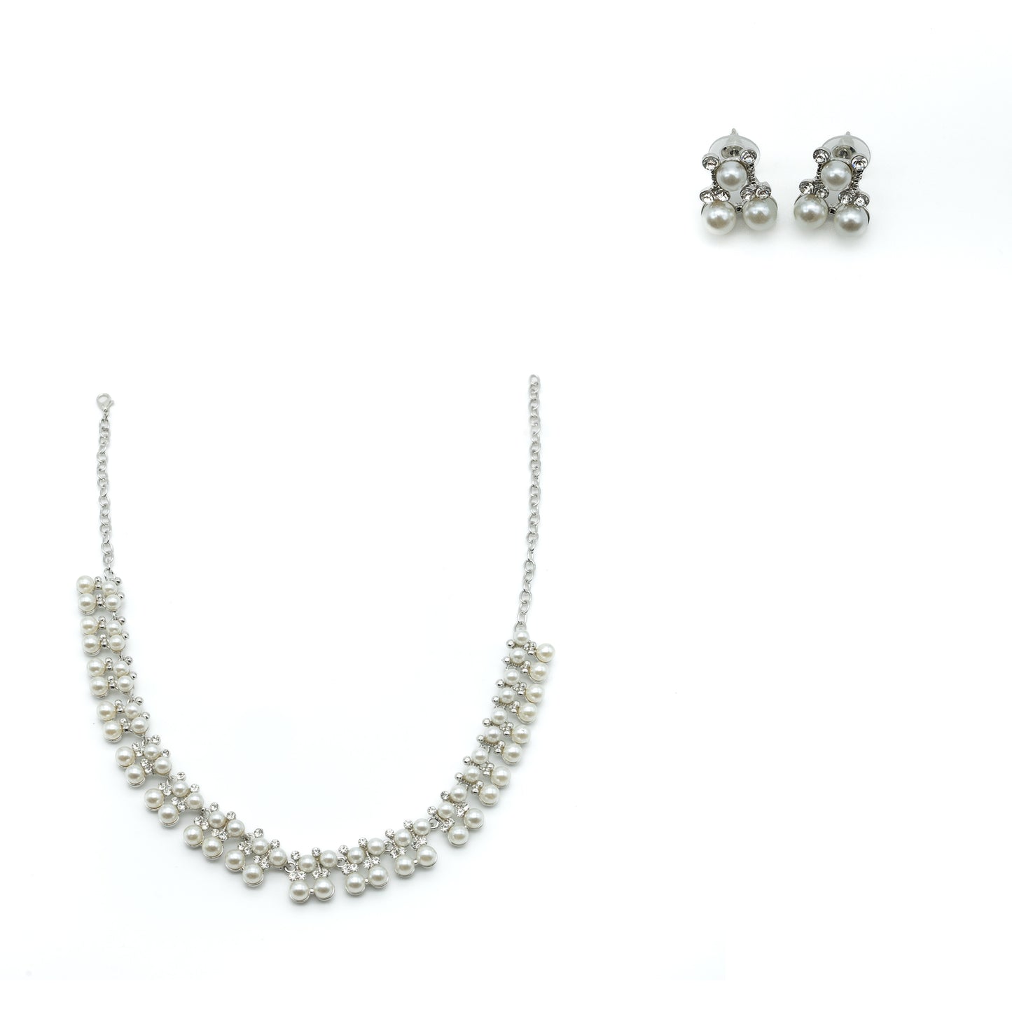 Pearl Necklace Set with Earings